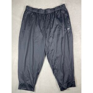 Nike Dri-FIT Mens Joggers Black Athletic Training Pants 2X Drawstring Tapered